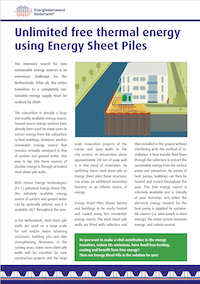 Unlimited free thermal energy using Energy Sheet Piles